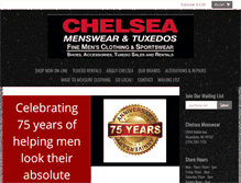 Tablet Screenshot of chelseamenswear.com